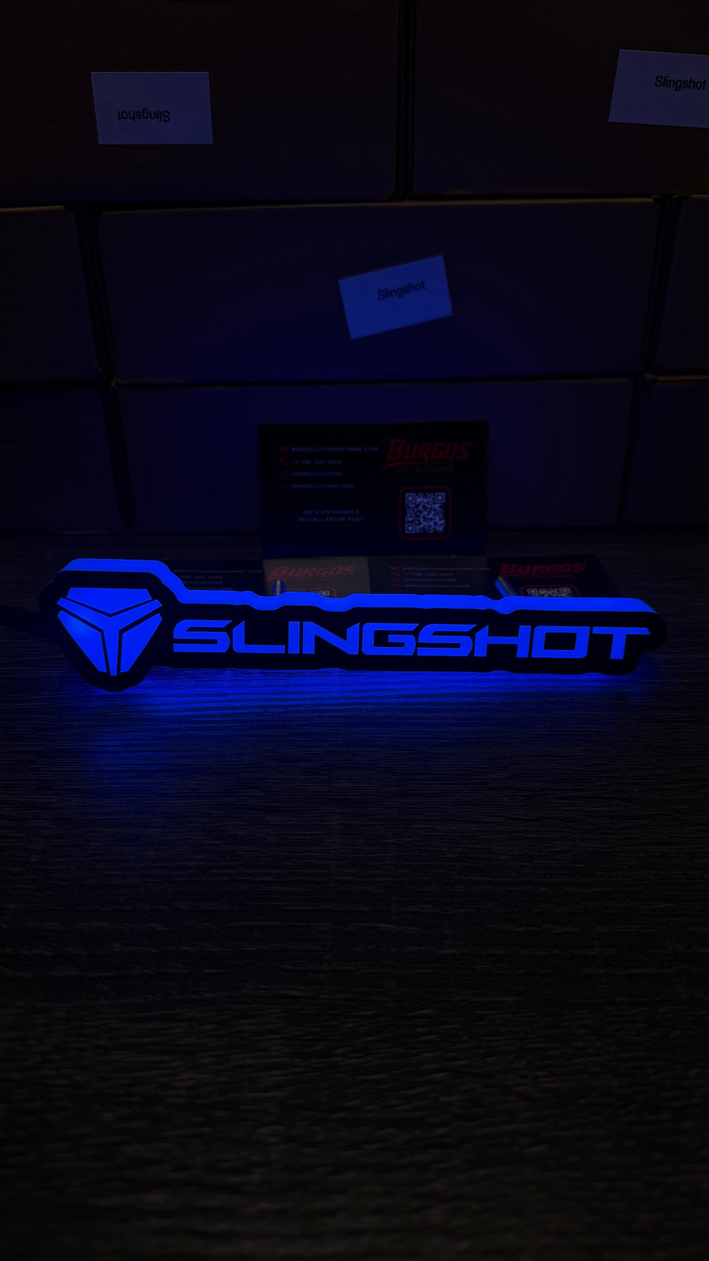 SLING SHOT RGB LED Emblem | Flow Series Color-Changing Car Badge