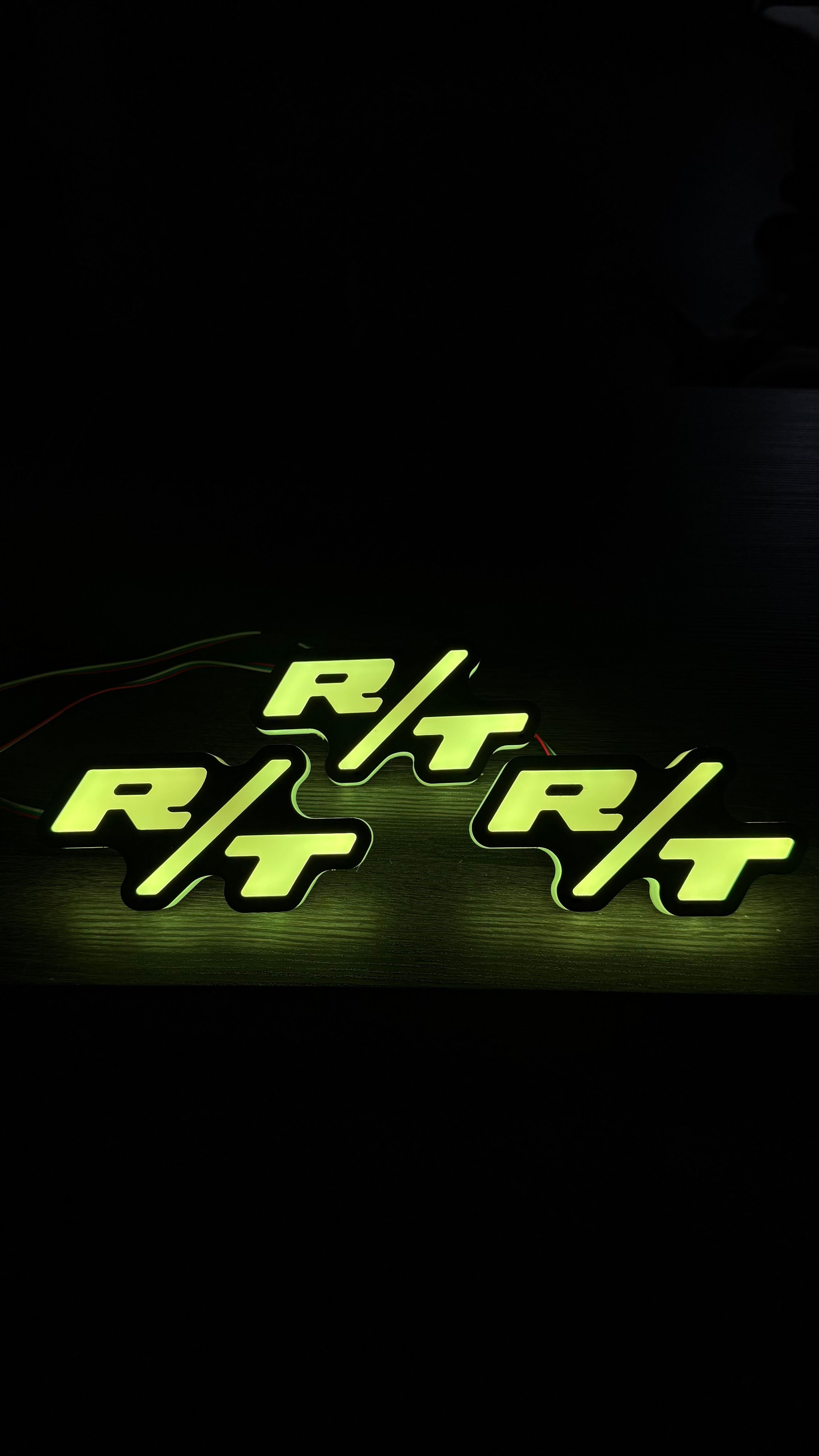 Dodge R/T RGB LED Grille Emblem – App Controlled Color Changing Badge