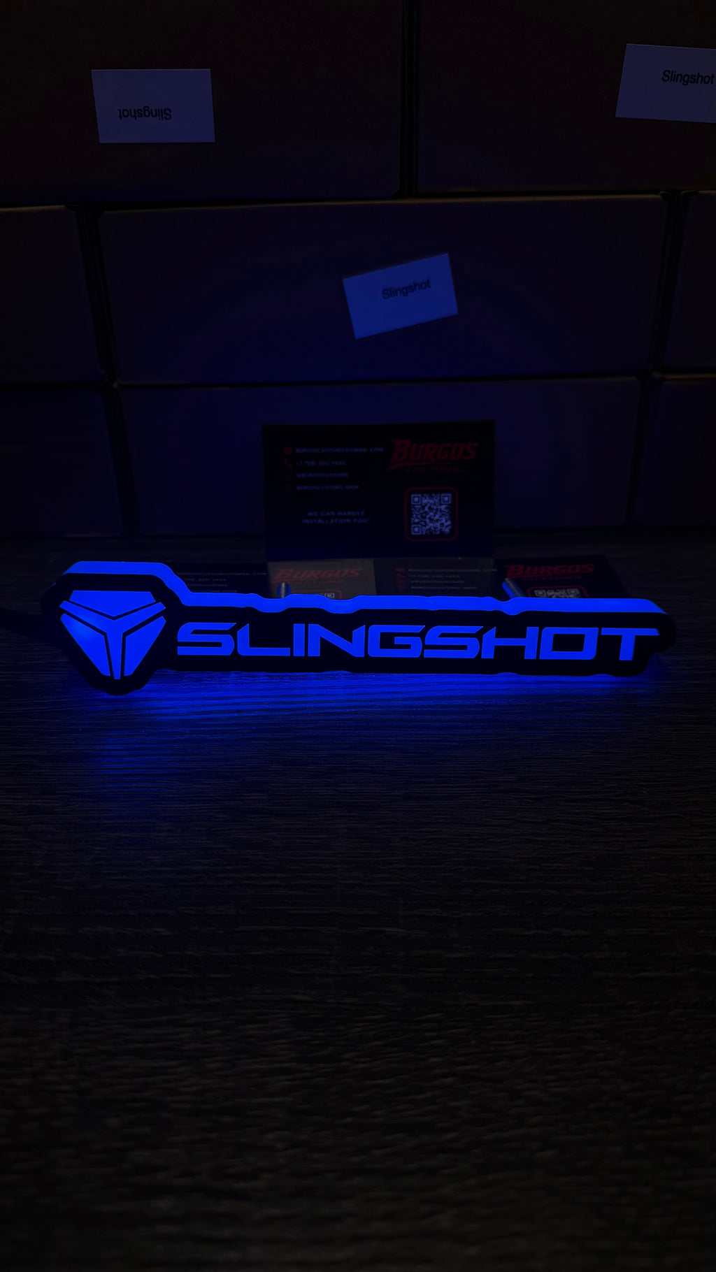 SLING SHOT RGB LED Emblem | Flow Series Color-Changing Car Badge