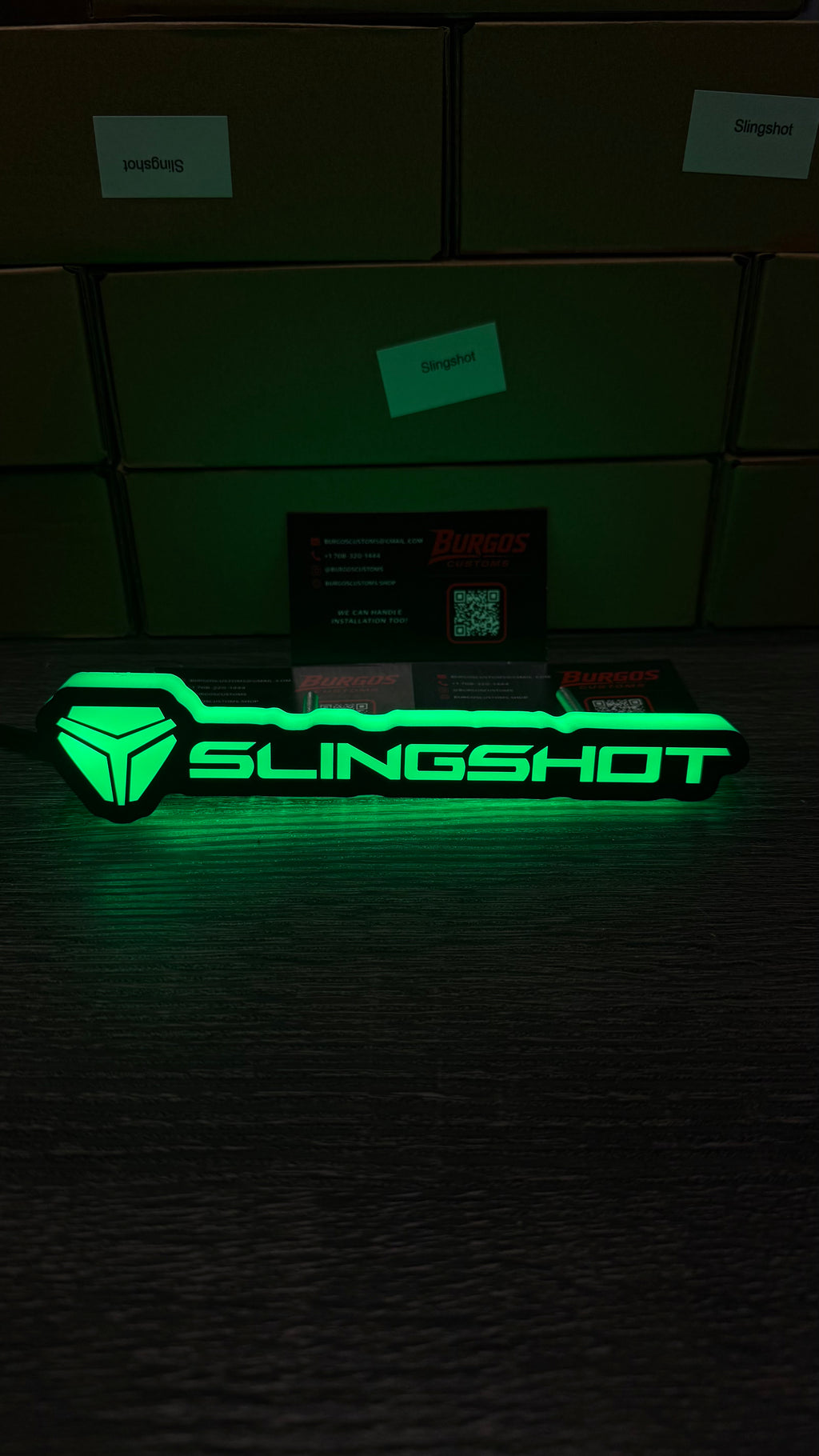 SLING SHOT RGB LED Emblem | Flow Series Color-Changing Car Badge