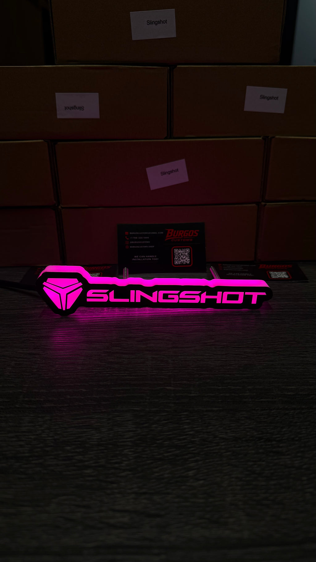 SLING SHOT RGB LED Emblem | Flow Series Color-Changing Car Badge
