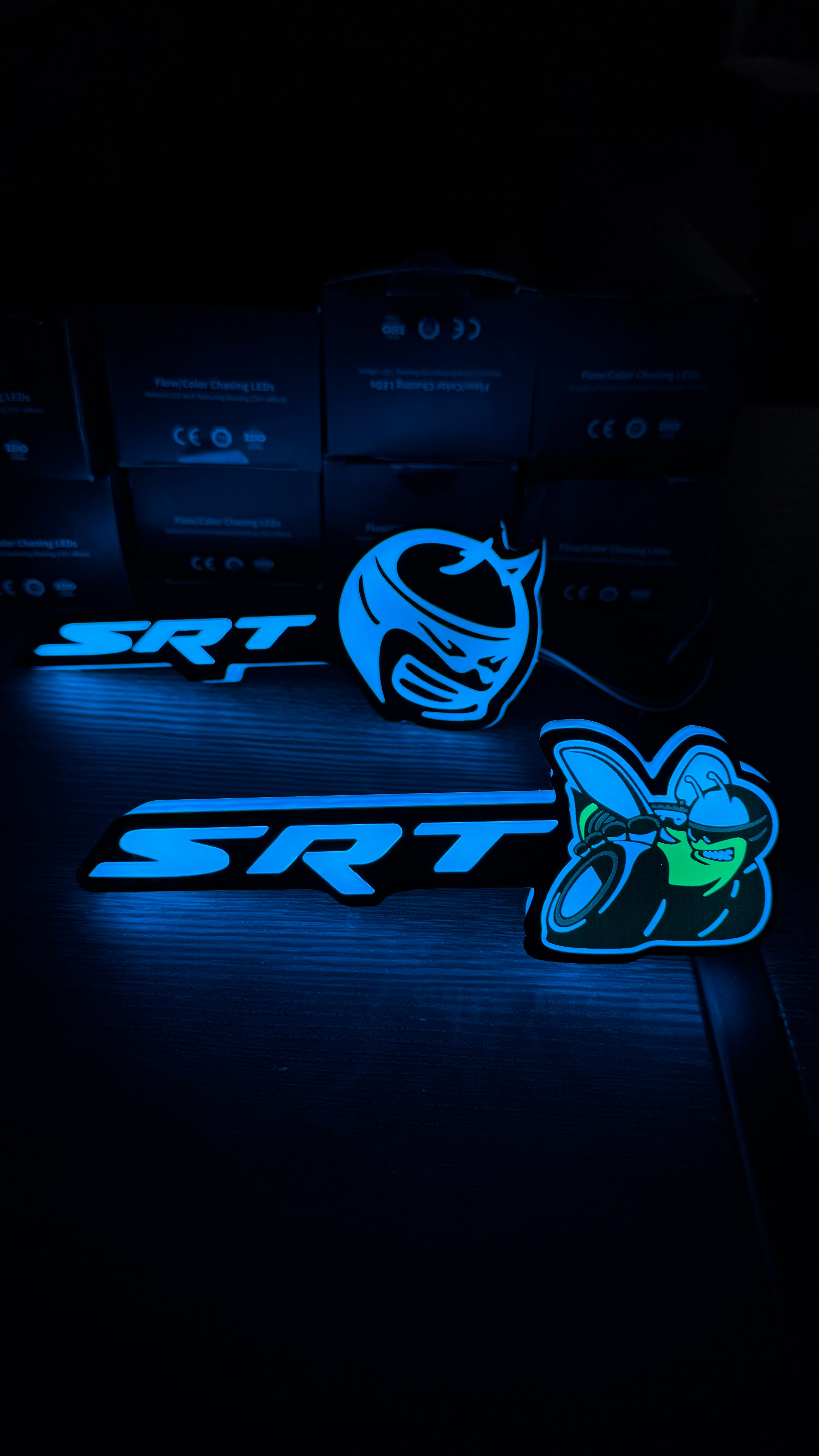 RGB SRT SCATPACK Emblem – Bluetooth App Control (100+ Modes)