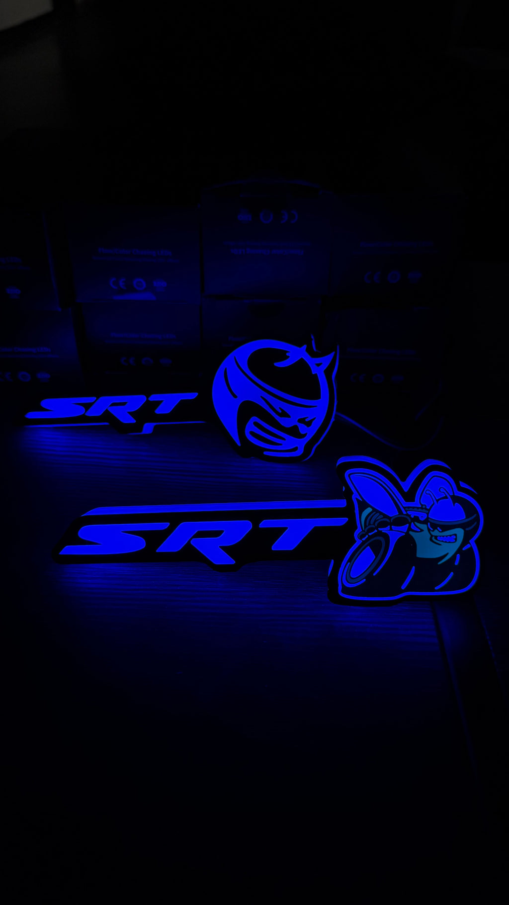 RGB SRT SCATPACK Emblem – Bluetooth App Control (100+ Modes)