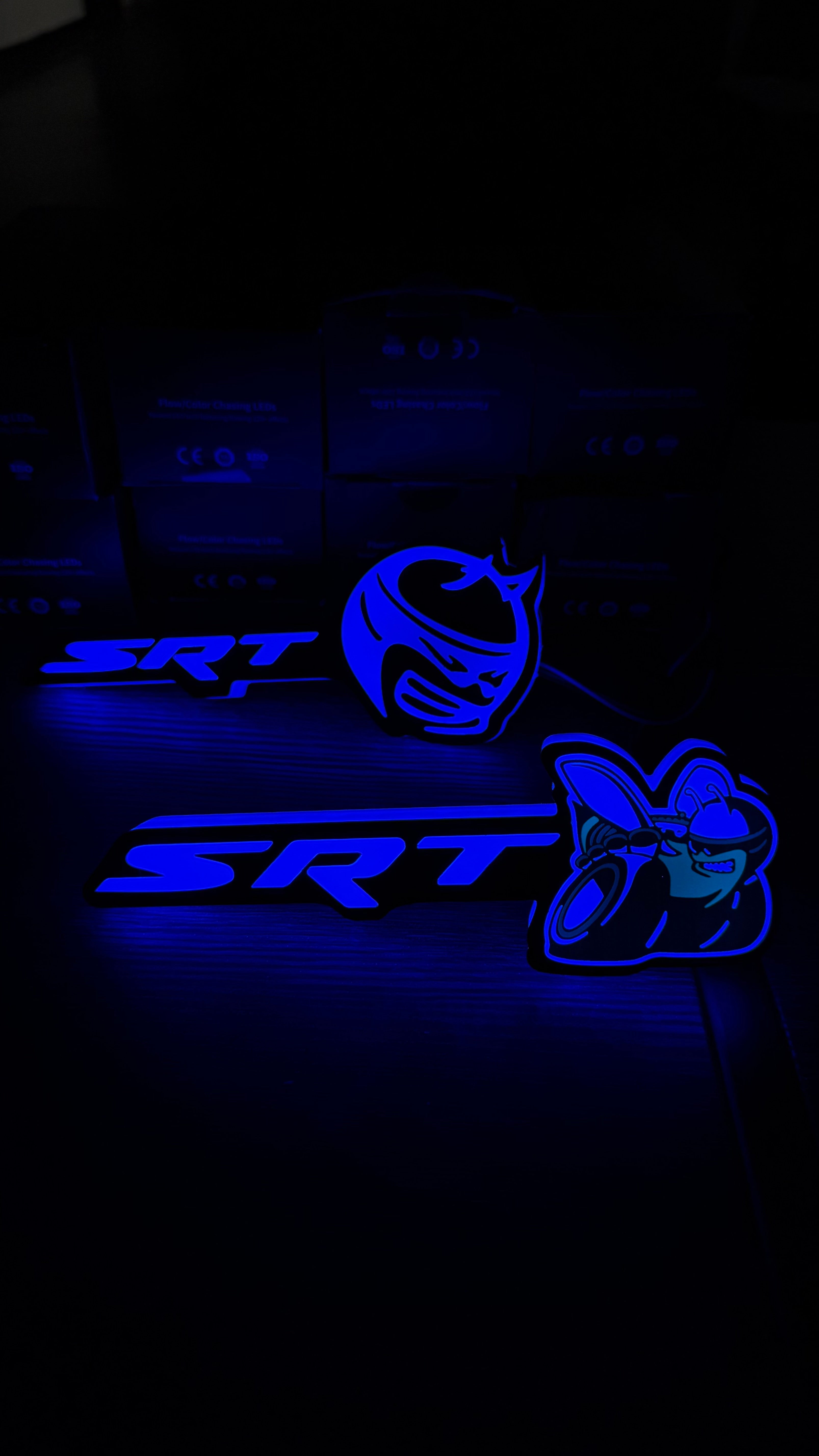 RGB SRT SCATPACK Emblem – Bluetooth App Control (100+ Modes)