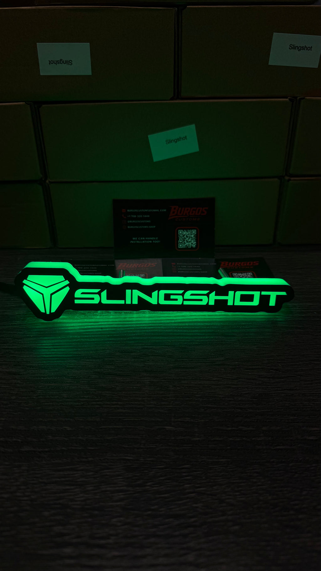 SLING SHOT RGB LED Emblem | Flow Series Color-Changing Car Badge