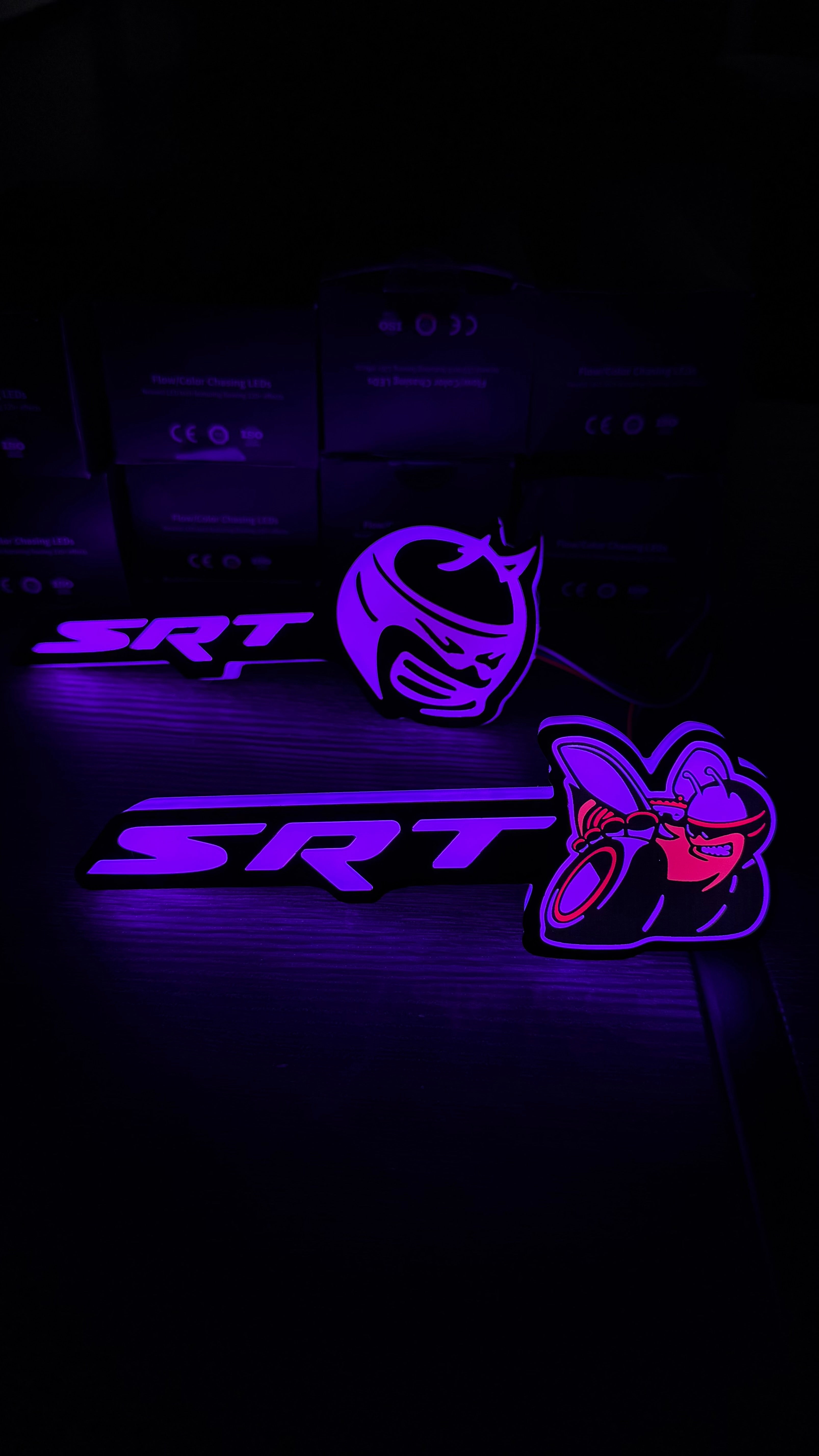 RGB SRT SCATPACK Emblem – Bluetooth App Control (100+ Modes)