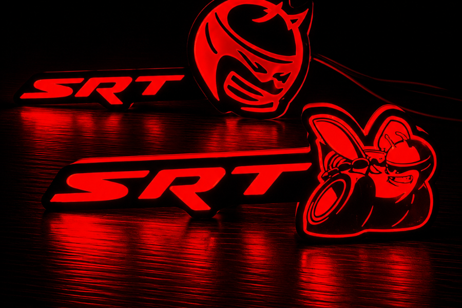 Scat Pack RGB LED Grille Emblem – App Controlled Color Changing Badge