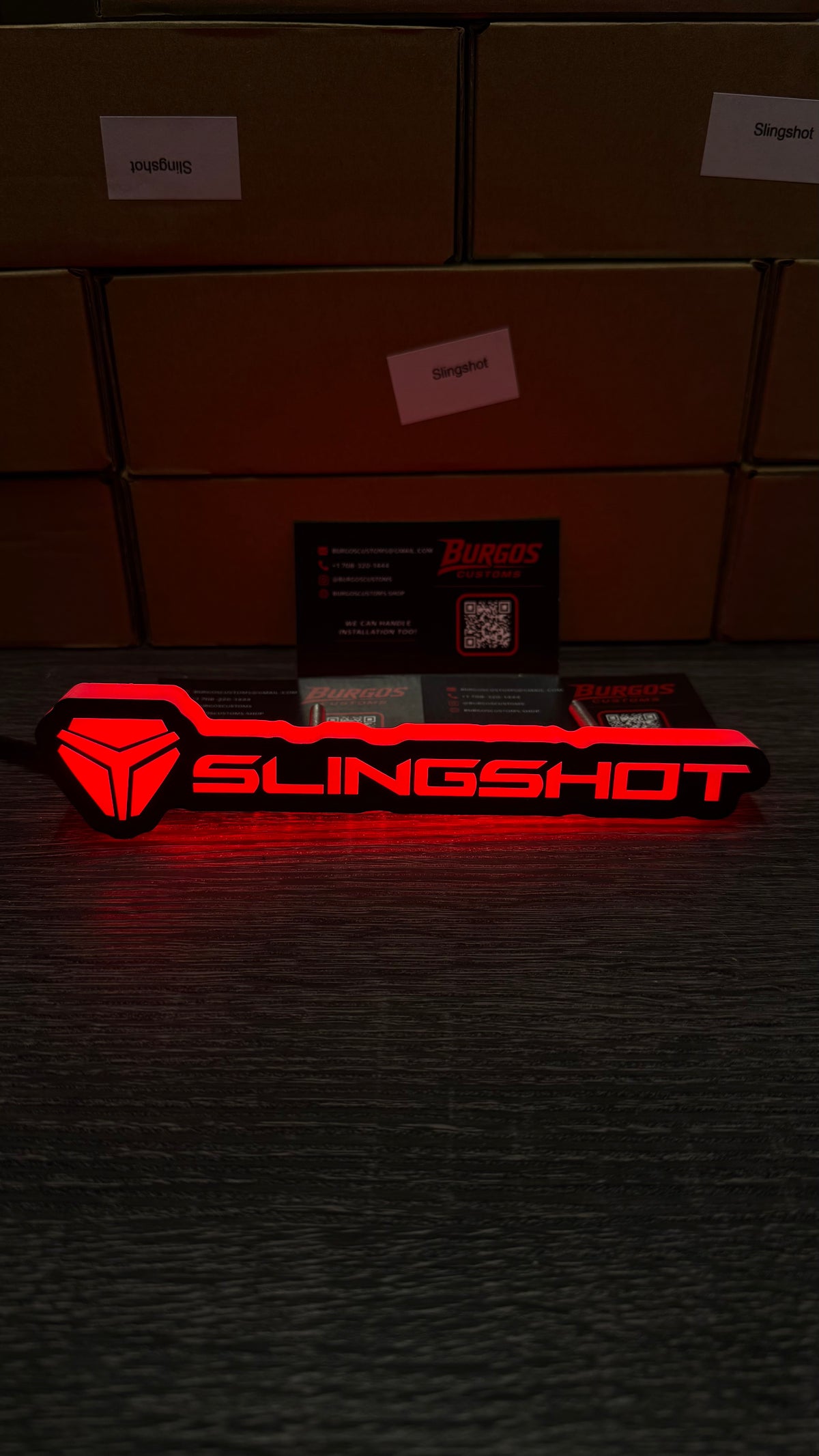 SLING SHOT RGB LED Emblem | Flow Series Color-Changing Car Badge