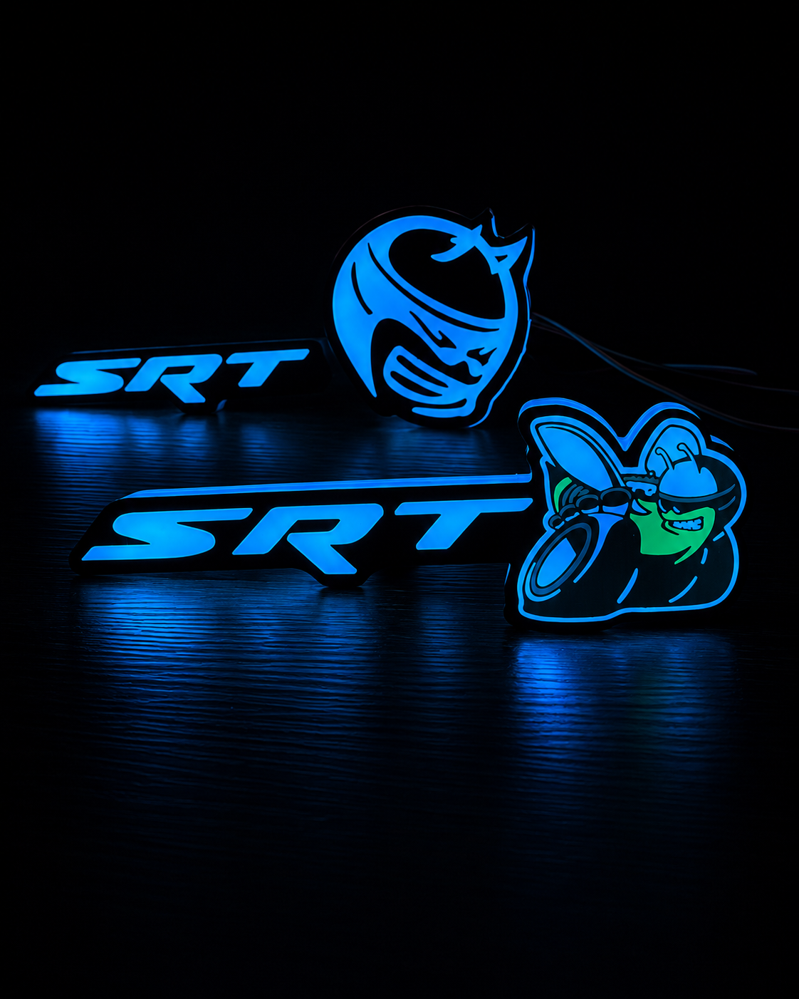 Scat Pack RGB LED Grille Emblem – App Controlled Color Changing Badge