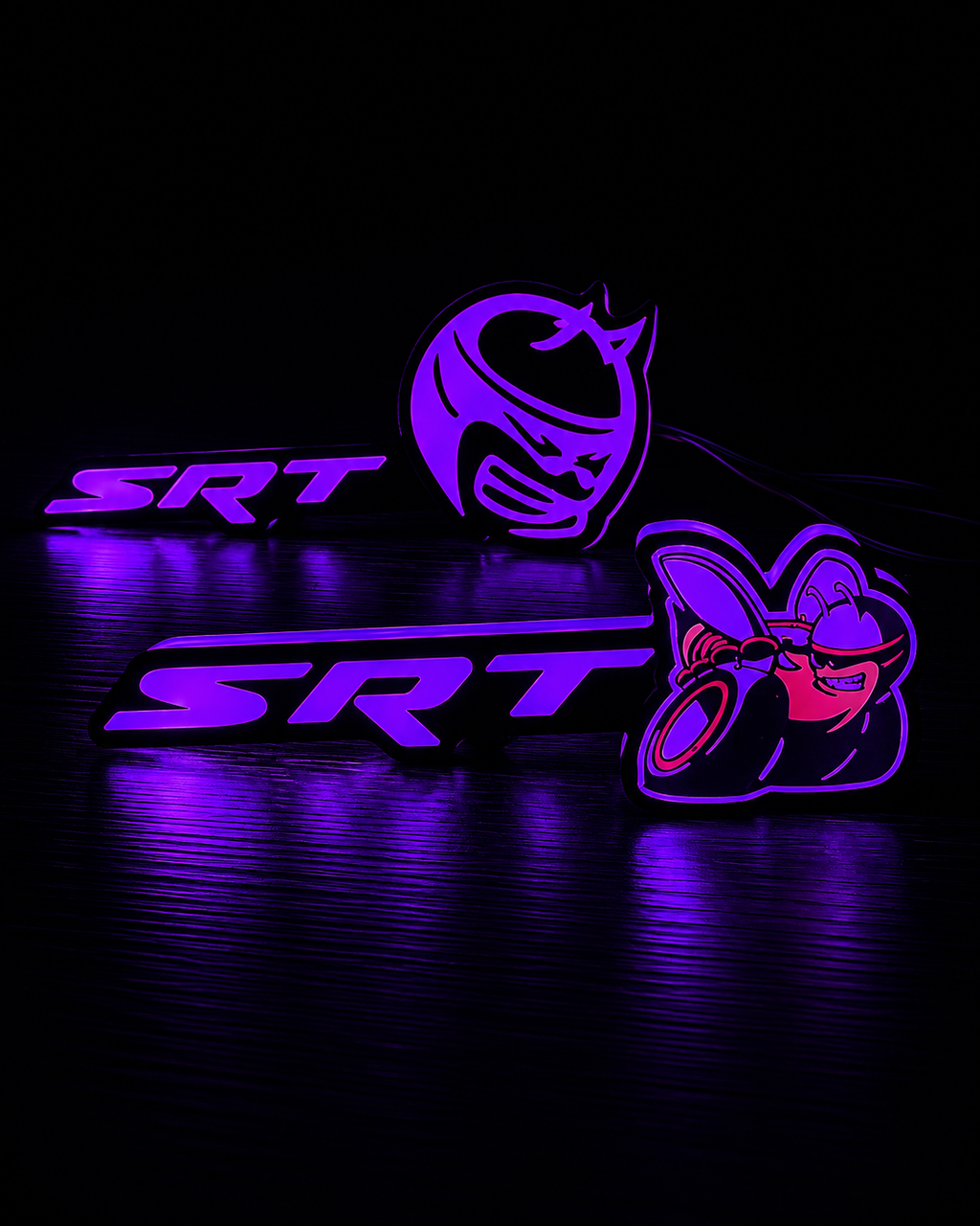 Scat Pack RGB LED Grille Emblem – App Controlled Color Changing Badge