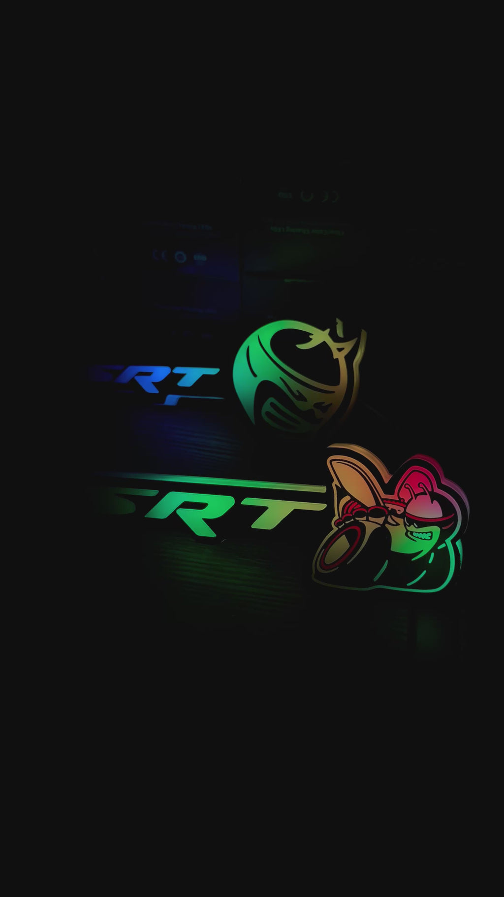 RGB SRT SCATPACK Emblem – Bluetooth App Control (100+ Modes)